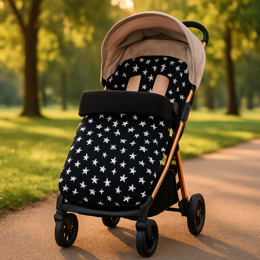 chancelière noir avec des Etoiles blanc dans un parc vert