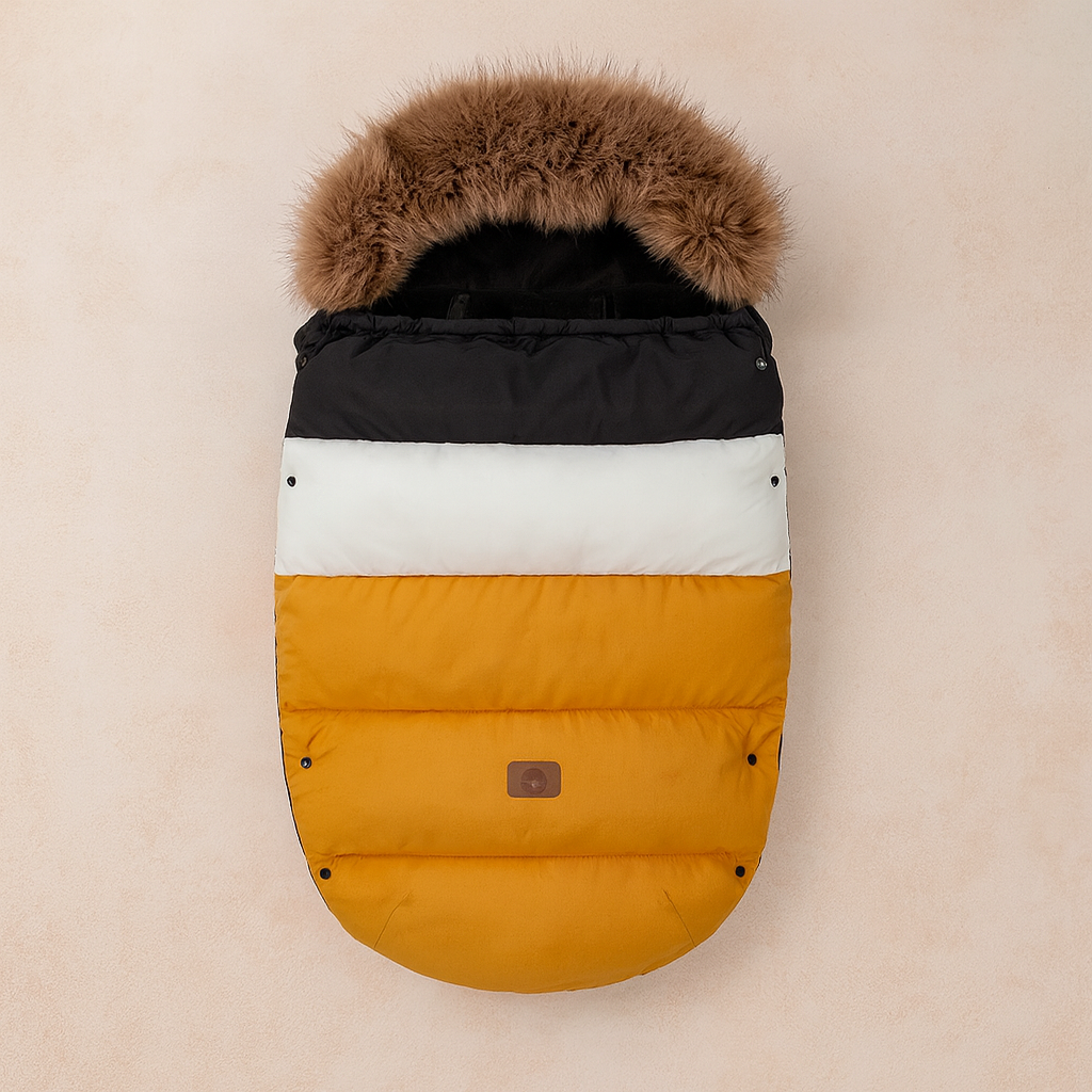 chancelière noir blanc et jaune