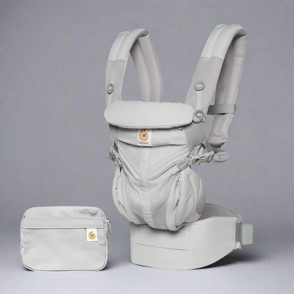 Porte Bébé - BreathBabyBag™ - Gris - Monde Poussin