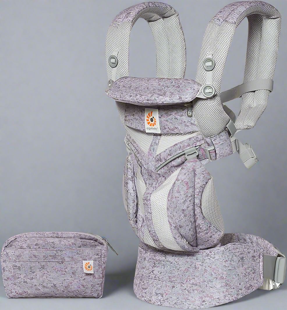 Porte Bébé - BreathBabyBag™ - Mauve Lavande - Monde Poussin