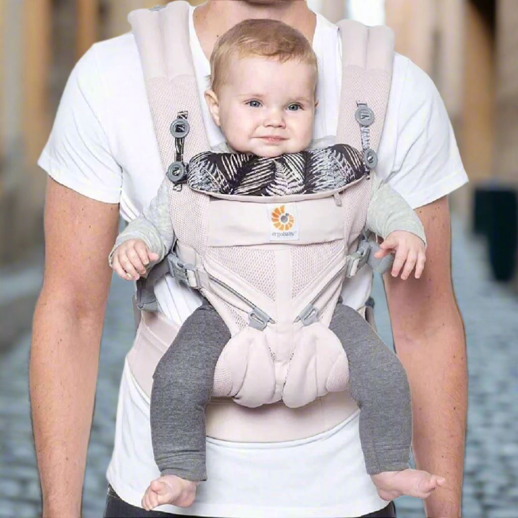 Porte Bébé - BreathBabyBag™ - Rose Maille - Monde Poussin