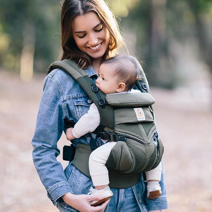 Porte Bébé - BreathBabyBag™ - Vert Olive - Monde Poussin