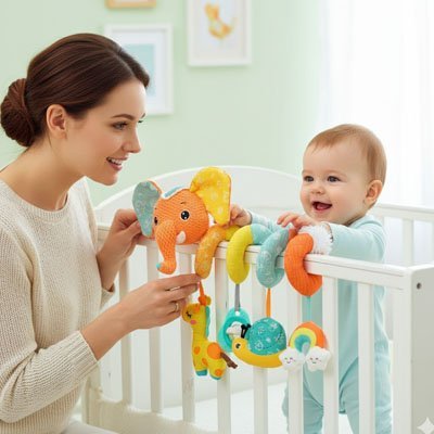 Spirale d'activité bébé | Éveil Sensoriel - Monde Poussin