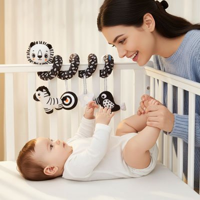 Spirale d'activité bébé | Éveil Sensoriel - Monde Poussin
