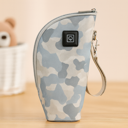 Chauffe-biberon nomade portable USB avec housse isotherme pour parents en déplacement