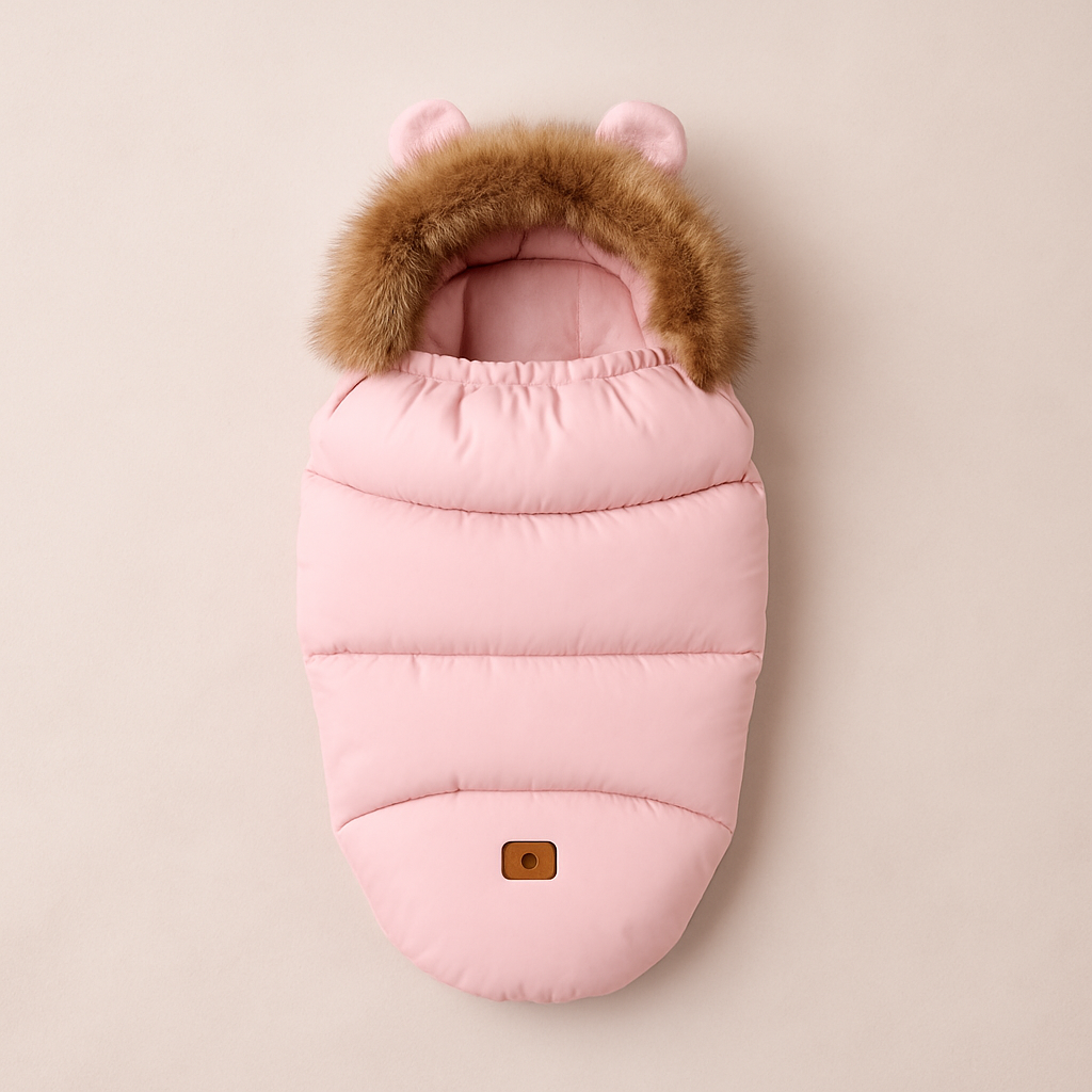 Chancelière Bébé – Rose Pastel Doux