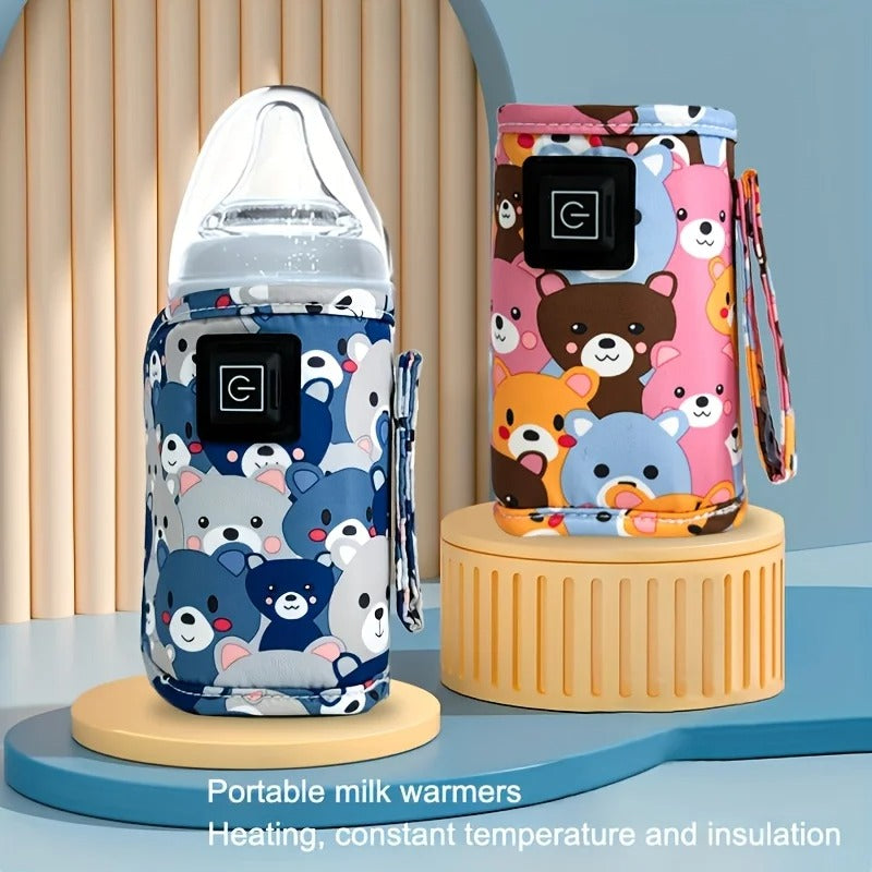 chauffe-biberon-portable-usb-avec-housse-isotherme-motif-oursons