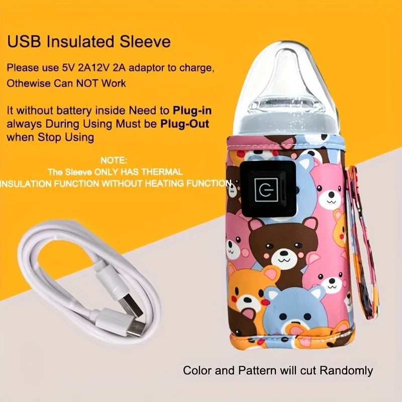 chauffe-biberon-portable-usb-avec-housse-isotherme-motif-oursons
