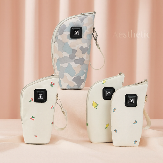 4 Chauffe Biberon usb design arc en ciel -citron-cerise-arc en ciel 