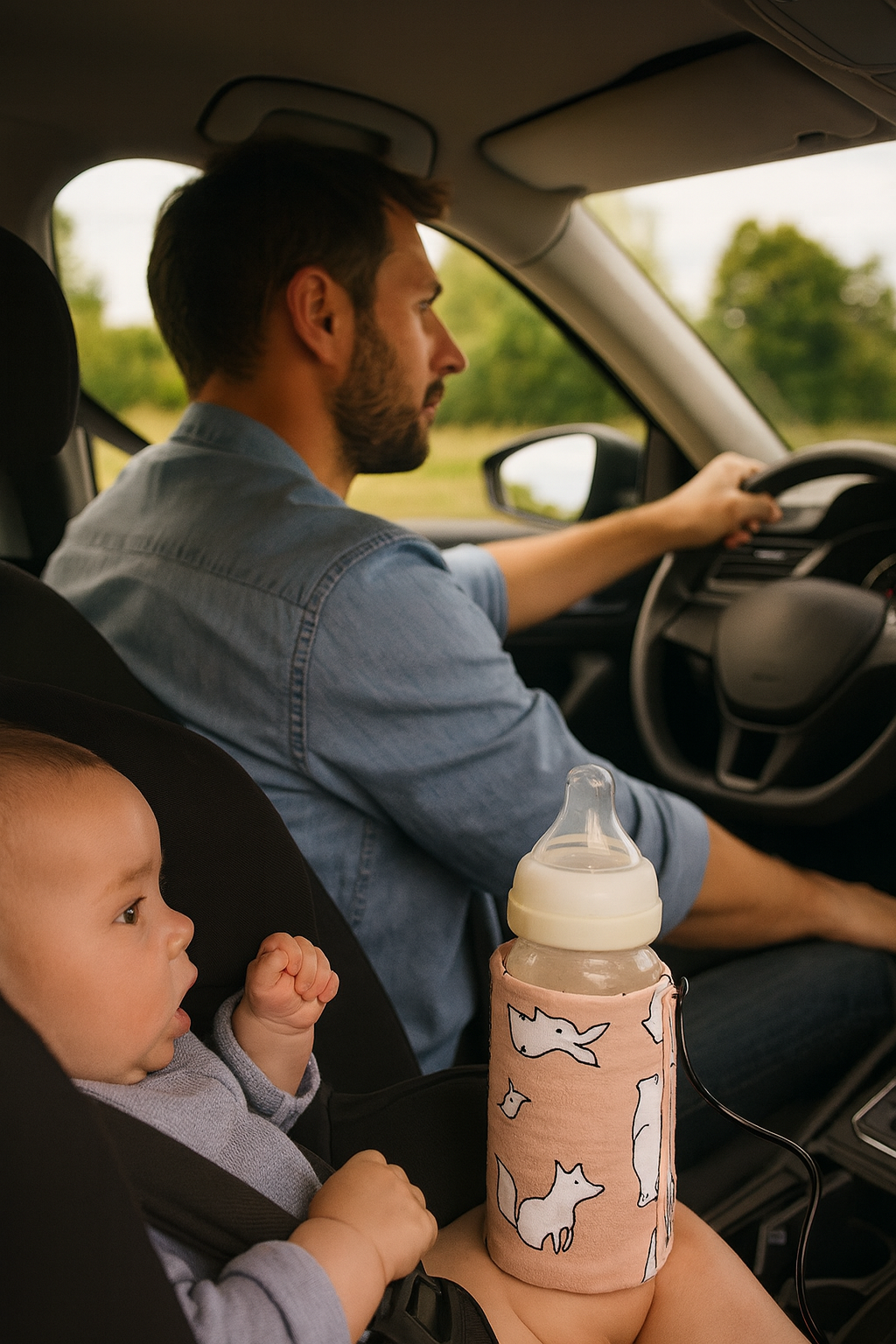 chauffe-biberon-usb-housse-rose-papa-bebe-voiture