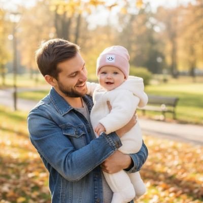 Bonnet bebe papa bras bonnet rose