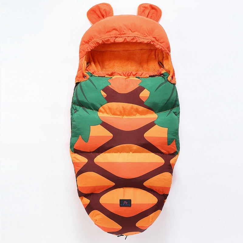 chanceliere-bebe-ananas-orange-vert-hiver-universelle