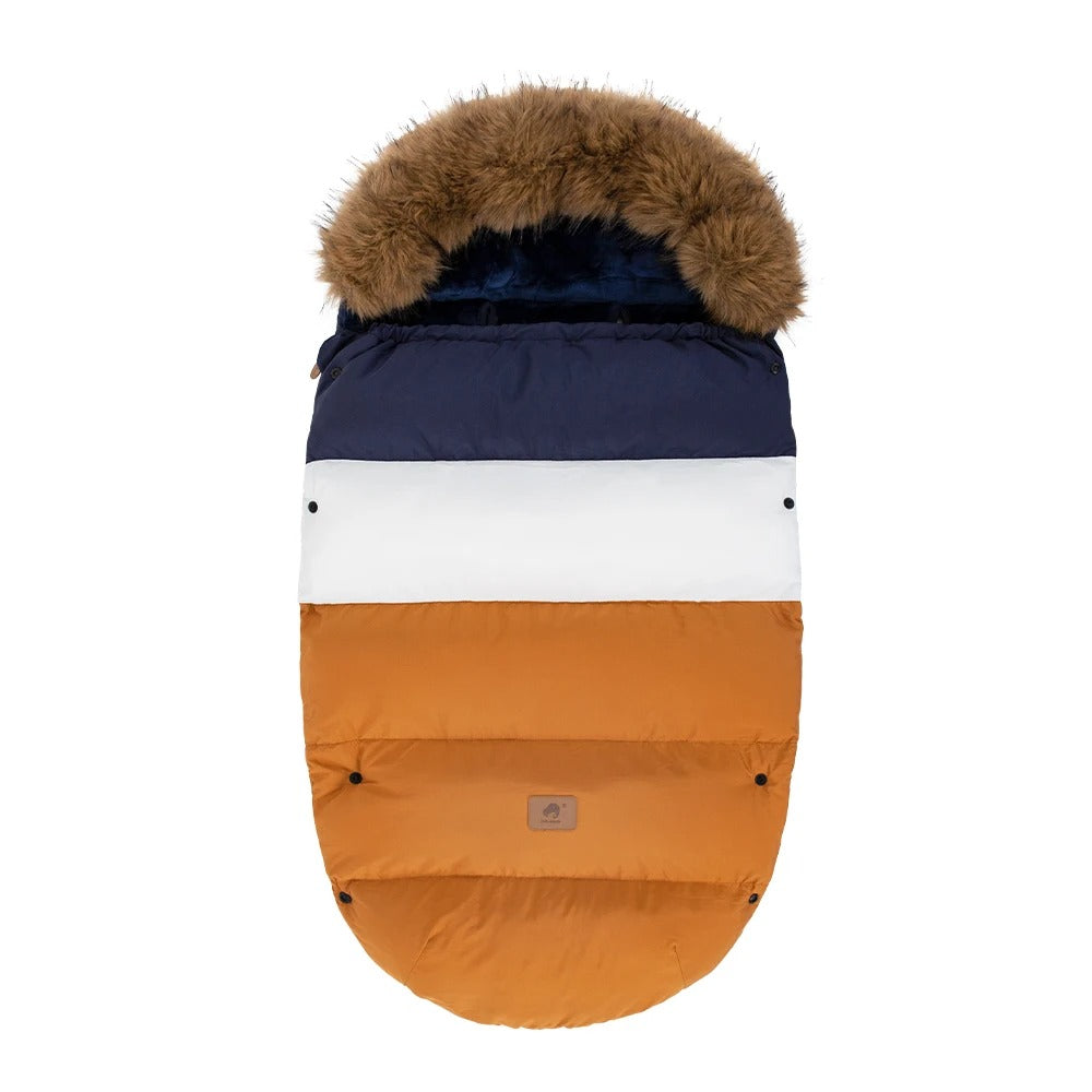 chanceliere-bebe-bleu-blanc-jaune-avec-fourrure-fond-doux