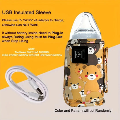 chauffe-biberon-portable-usb-avec-housse-isotherme-motif-oursons