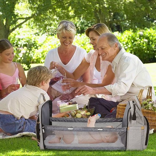 Lit de voyage bébé | Ultra - léger pliable - Monde Poussin