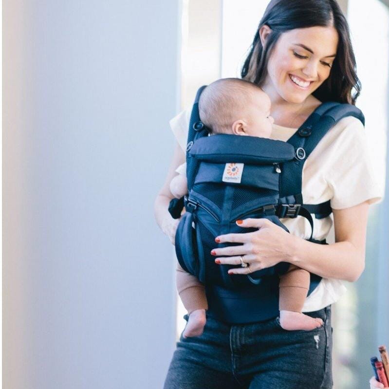 Porte Bébé - BreathBabyBag™ - Bleu Marine - Monde Poussin