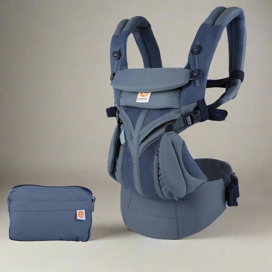 Porte Bébé - BreathBabyBag™ - Bleu Marine - Monde Poussin