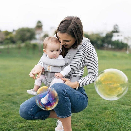 Porte Bébé - BreathBabyBag™ - Gris - Monde Poussin