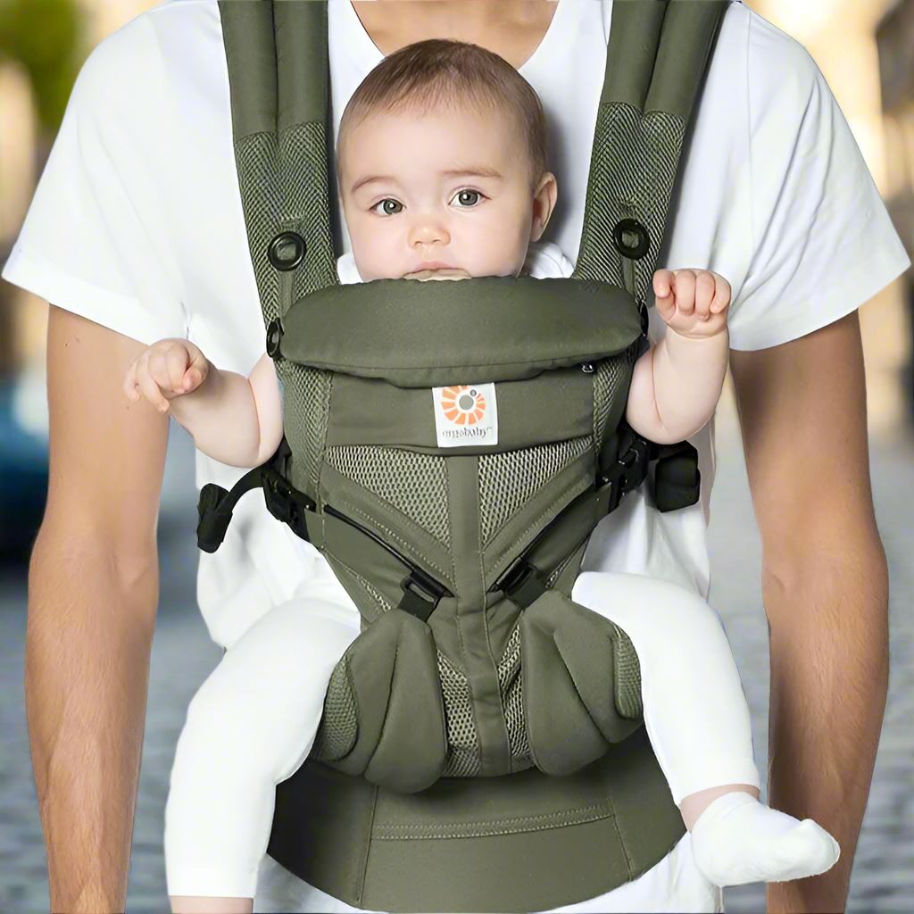 Porte Bébé - BreathBabyBag™ - Vert Olive - Monde Poussin