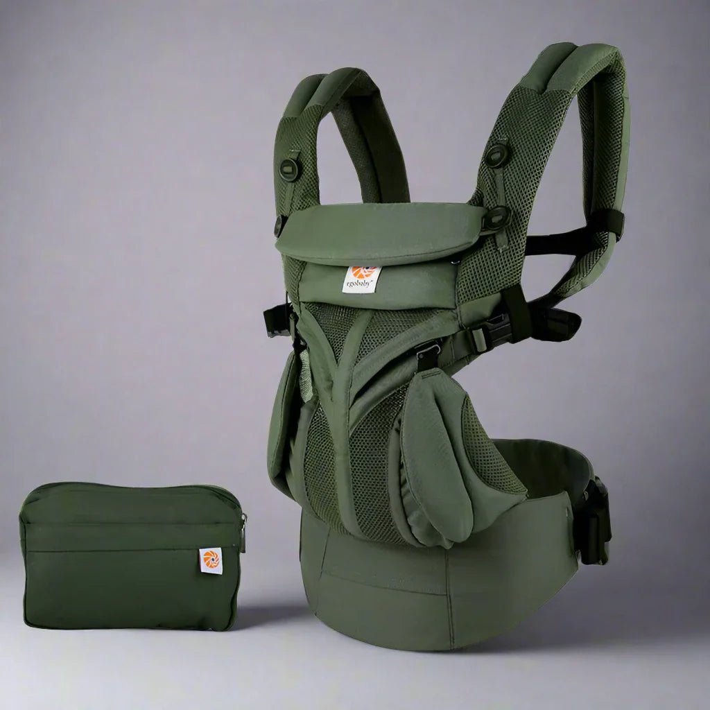 Porte Bébé - BreathBabyBag™ - Vert Olive - Monde Poussin