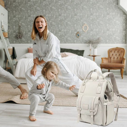 Sac à langer | Élégance Pratique - Monde Poussin maman et enfant dans leur chambre 
