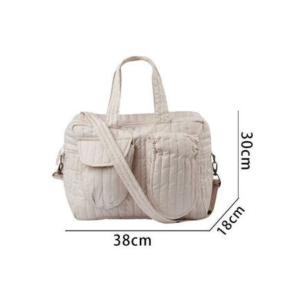 sac a langer beige avec les tailles 