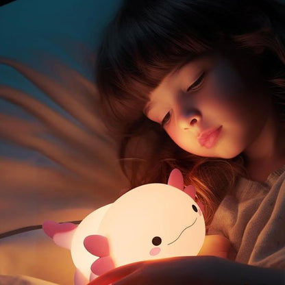 Veilleuse bébé enfant dans son lit avec veilleuse 
