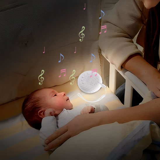 Veilleuse bébé bruit blanc portable avec sons apaisants pour le sommeil