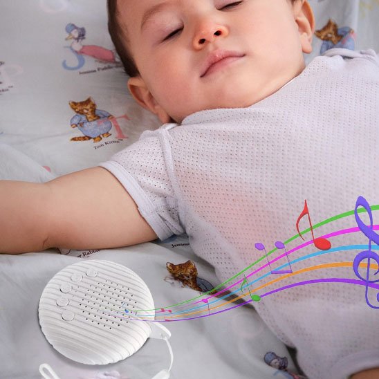 Veilleuse bébé bruit blanc portable avec sons apaisants pour le sommeil
